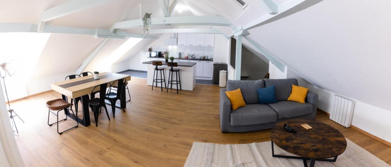 Appartement Atypique Proche Gare/ Dans L'Hyper-Centre Spacieux Pour 6P Au Coeur De Mulhouse Eksteriør bilde